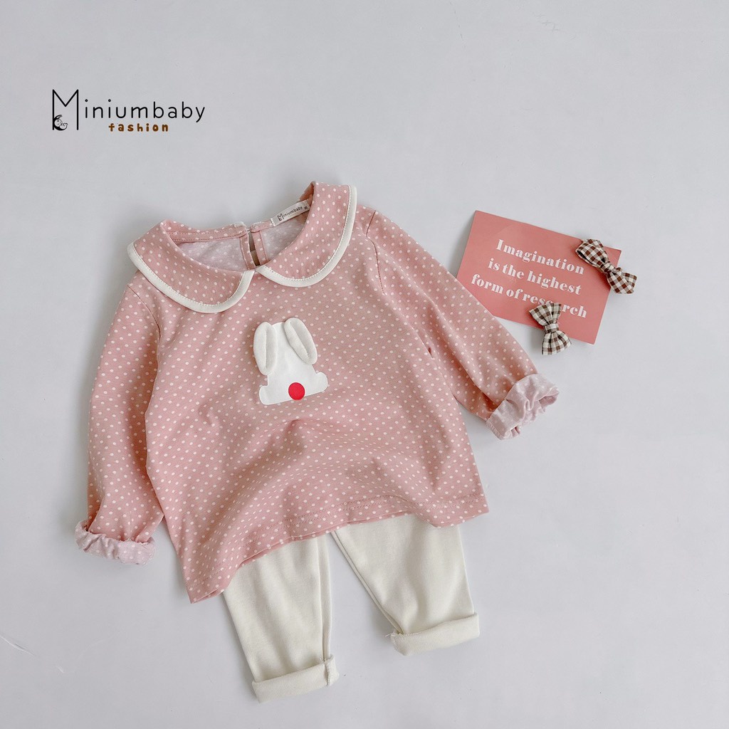 Bộ Minium baby dài tay bé gái