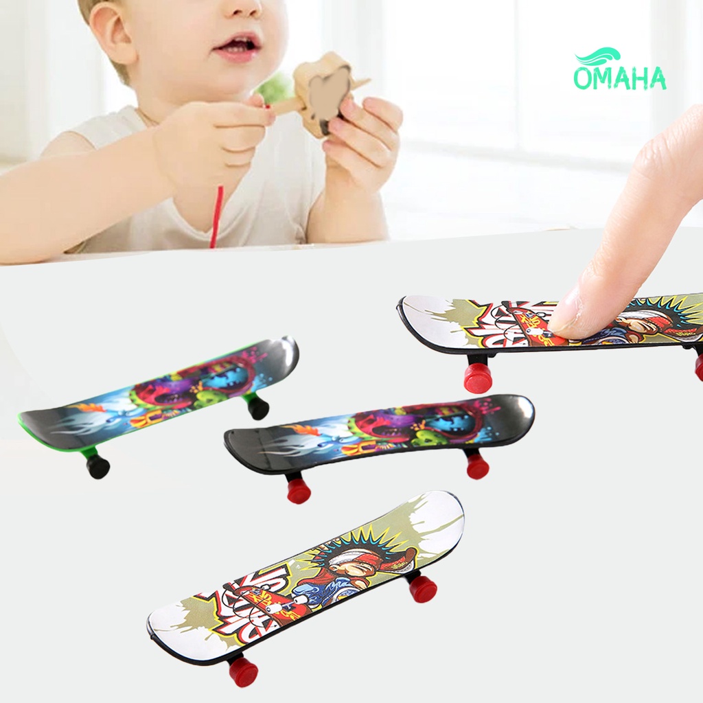 Ván Trượt Ngón Tay Bằng Nhựa In Họa Tiết Hoạt Hình Vui Nhộn Giảm Căng Thẳng