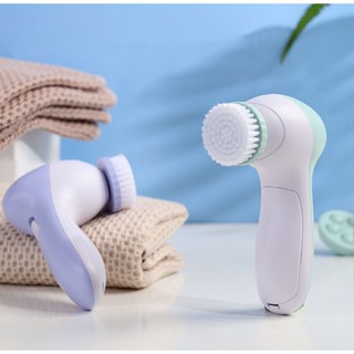 (Hàng Nhập Khẩu) Máy Rửa Mặt Rung 5 Đầu Thay Thế Loại Bỏ Vi Khuẩn, Bụi Bẩn Có Hại