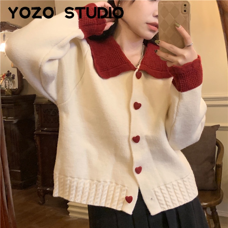 RUICHE Áo Len áo khoác cardigan phổ biến Fashion thời trang Vintage WMY23A0DED 44Z231104