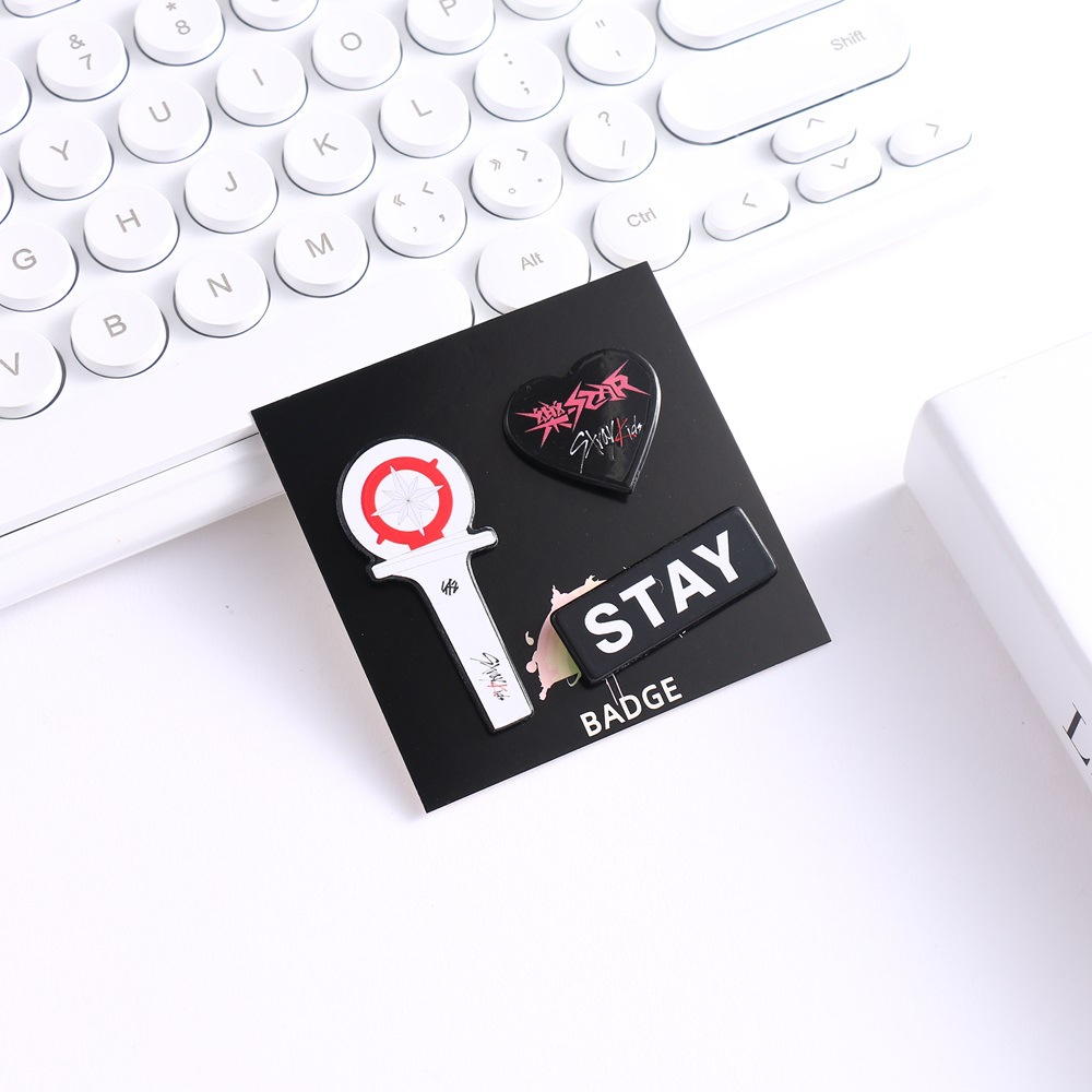 Set 3 Thanh Ghim Cài Áo Hình kpop straykids skz critters