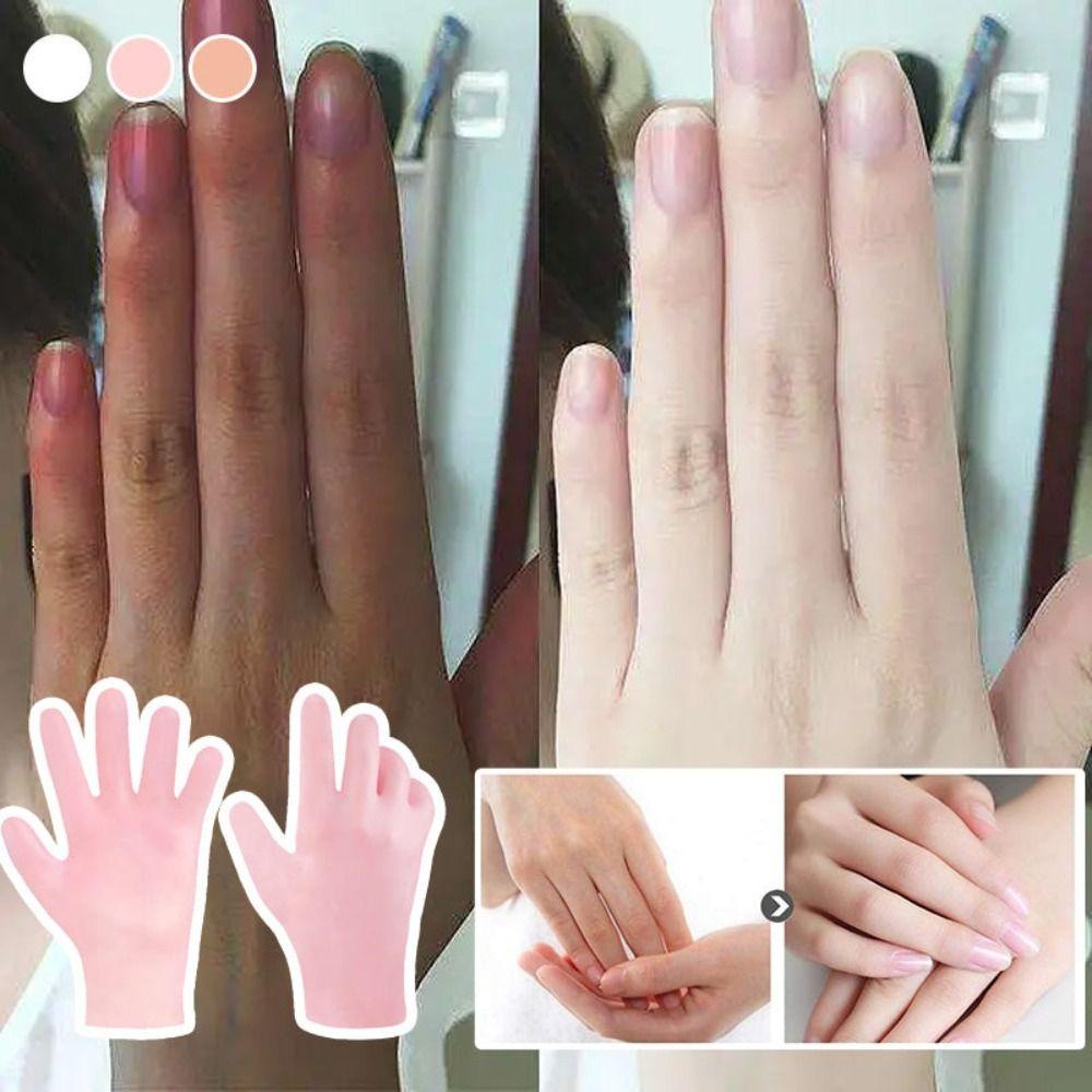 Bj Găng Tay gel Silicon Mềm Dưỡng Ẩm Chống Nứt Nẻ Có Thể Giặt Lại Dùng Trong Nhà