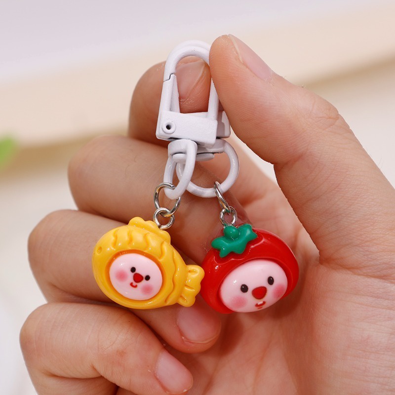 Móc Khóa Treo Ba Lô Đa Năng Hình Tai Nghe / Búp Bê Vòng Lặp Rồng / Hàm Răng Hoạt Hình Dễ Thương Trang Trí Xe Hơi Cho Bé Gái