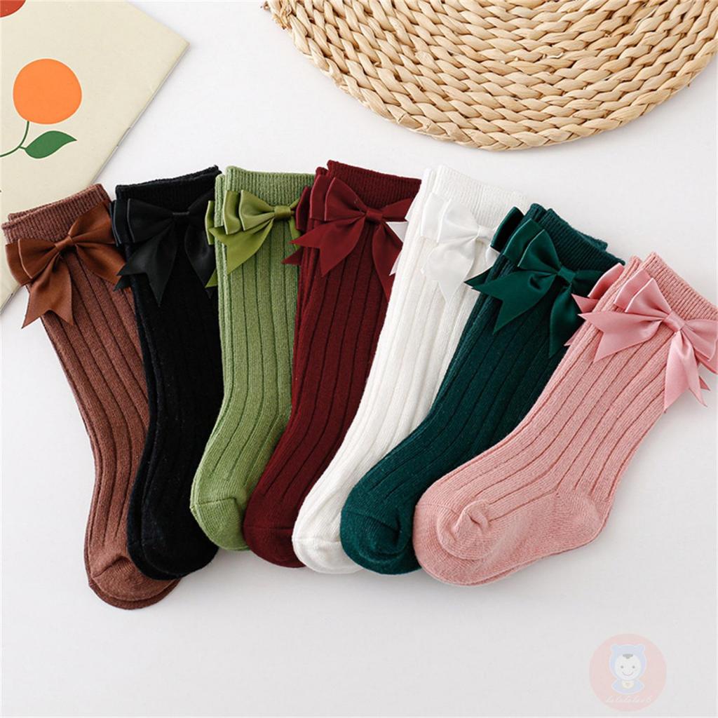 Laa6- Tất Dệt Kim Công Chúa Thắt Nơ Ngọt Ngào Cho Bé Gái Dự Tiệc Cưới Du Lịch