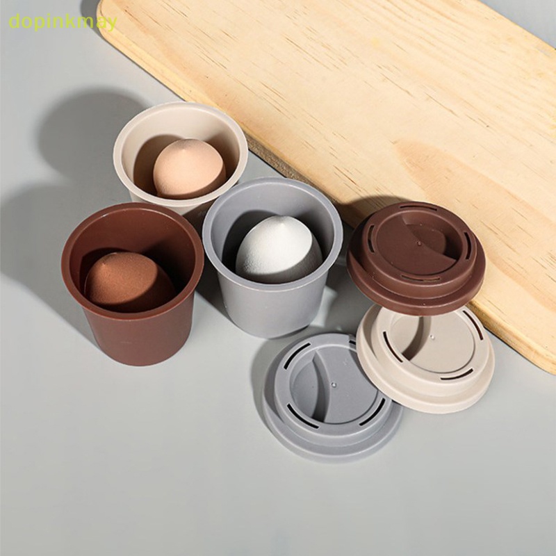 Dopinkmay Giá Đỡ Mút Trang Điểm Hình Cốc Cà Phê