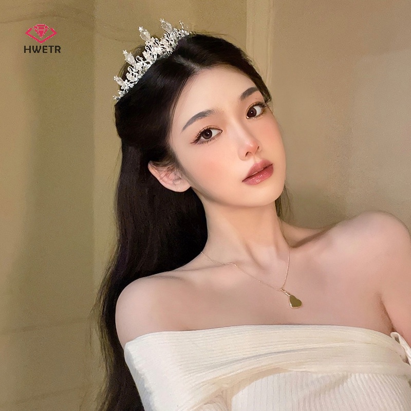 Cài Tóc Hình Vương Miện Đính Đá Thời Trang Hàn Quốc 2023 Mới