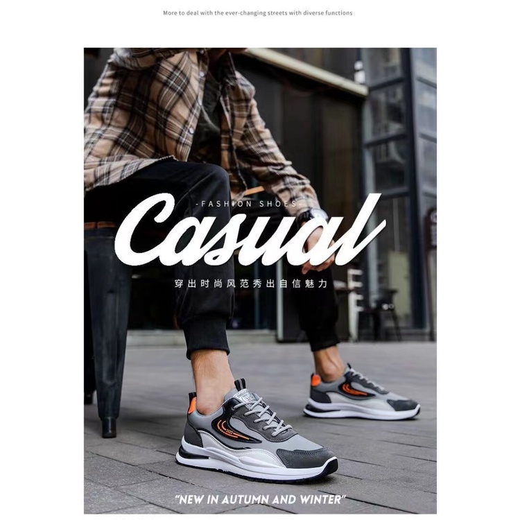 Giày Thể Thao Da Chống Thấm Nước Thời Trang Cho Nam