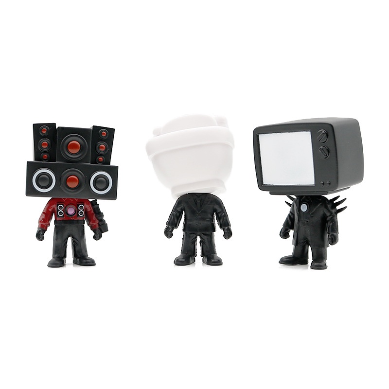 Set 6 Mô Hình Nhân Vật Phim Toiletko pop skibidi Dễ Thương