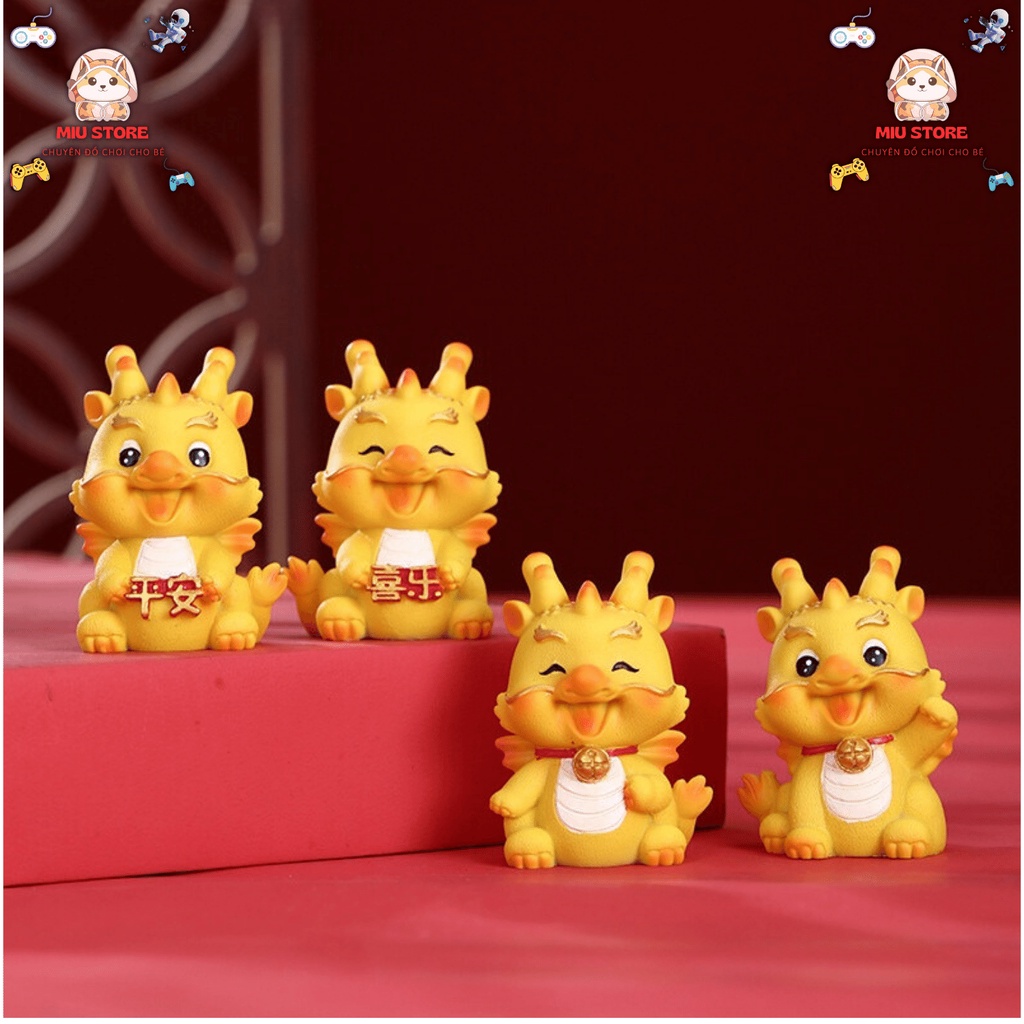 Mô Hình Tượng Rồng Tài Lộc Bằng Nhựa resin Trang Trí Bàn Làm Việc, Ô tô