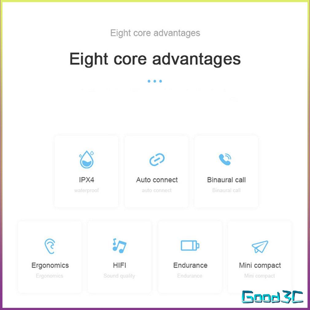 A6S Wireless Headphones Earbuds Wireless Earphones Sports Stereo Headset