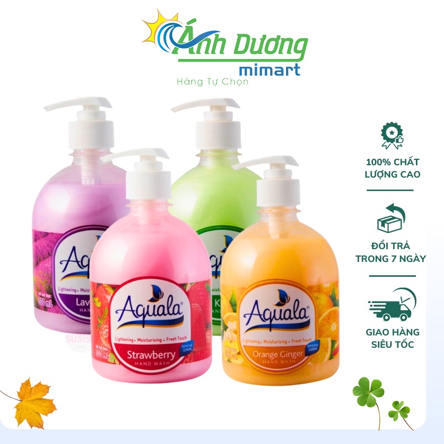 Nước Rửa Tay Diệt Khuẩn Aquala 500ml (AD)