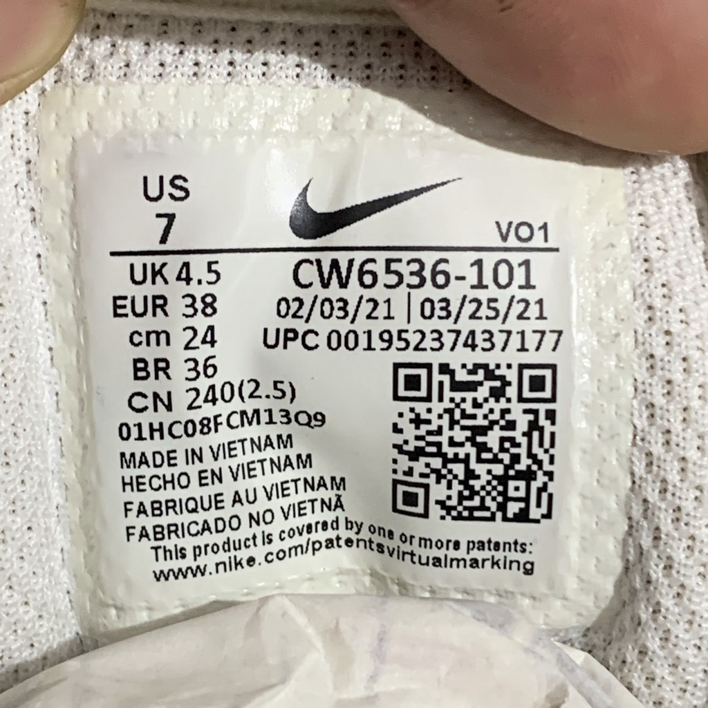 Giày 2hand Nike Court Vision Alta White Magic Ember CW6536 SIZE 38 PVN