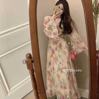 Đầm Hoa Mùa Hè Dáng Xòe Tay Loe Xinh Xắn Cho Nữ
