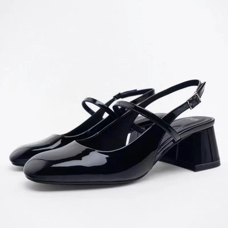 Giày Gót Vuông 2 Màu Z.a.r.a