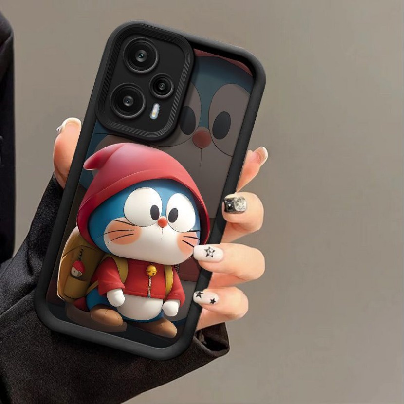 Hoạt Hình Ốp Điện Thoại silicon Mềm Chống Sốc Hình doraemon Cho redmi 12c 12 10 10c 9 9a 9c note 11t pro +