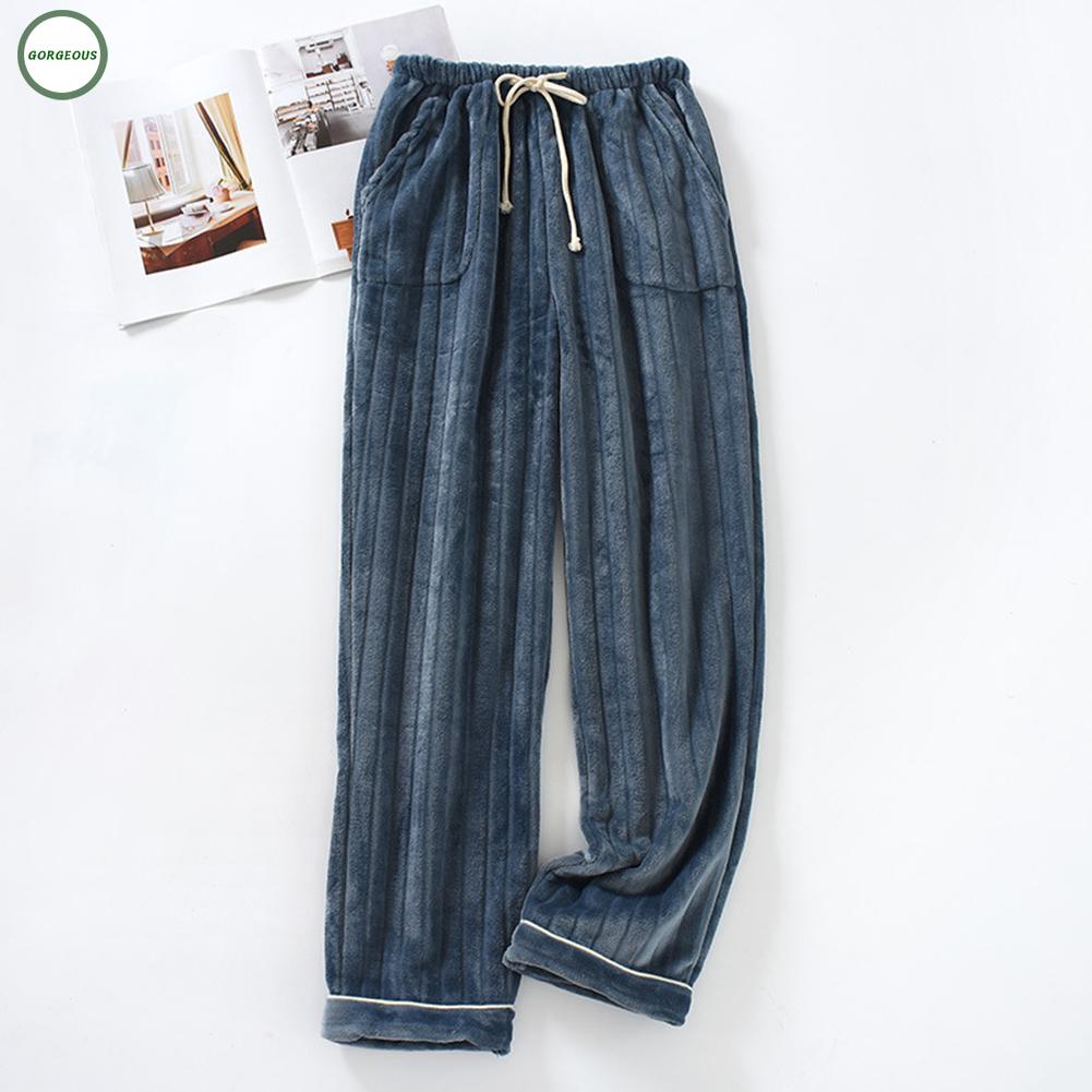 New Coming~Mens Pajama Pants Thick Fleece Lounge Soft Joggers Jogging Bottoms Loungewear#Home Essentialses
