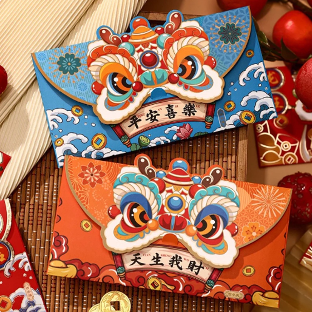 Set 4 Bao Lì Xì Mừng Năm Mới 2024 Phong Cách Trung Hoa