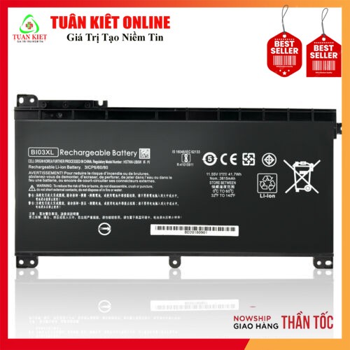 ⚡ Pin battery  HP Stream 14-ax000 ON03XL 0N03XL BI03XL B103XL HSTNN-UB6W HSTNN-LB7P 915486-855 91523