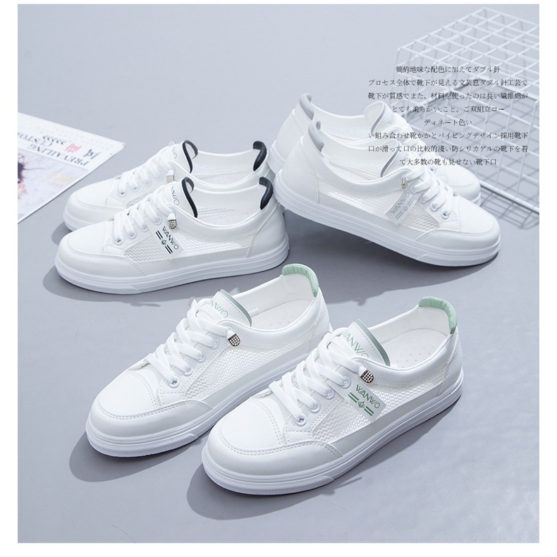 Giày Thể Thao Thoáng Khí Phong Cách Hàn Quốc Cho Học Sinh