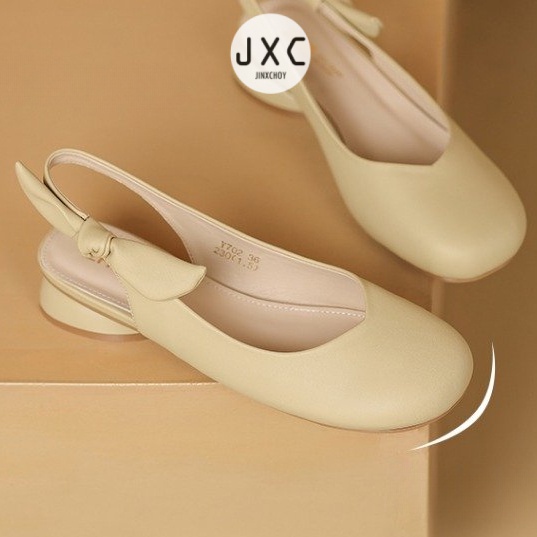 JINxCHOYGiày Sandal Da PU Đế Dày Mềm Mại Thời Trang Mùa Hè Dành Cho Nữ