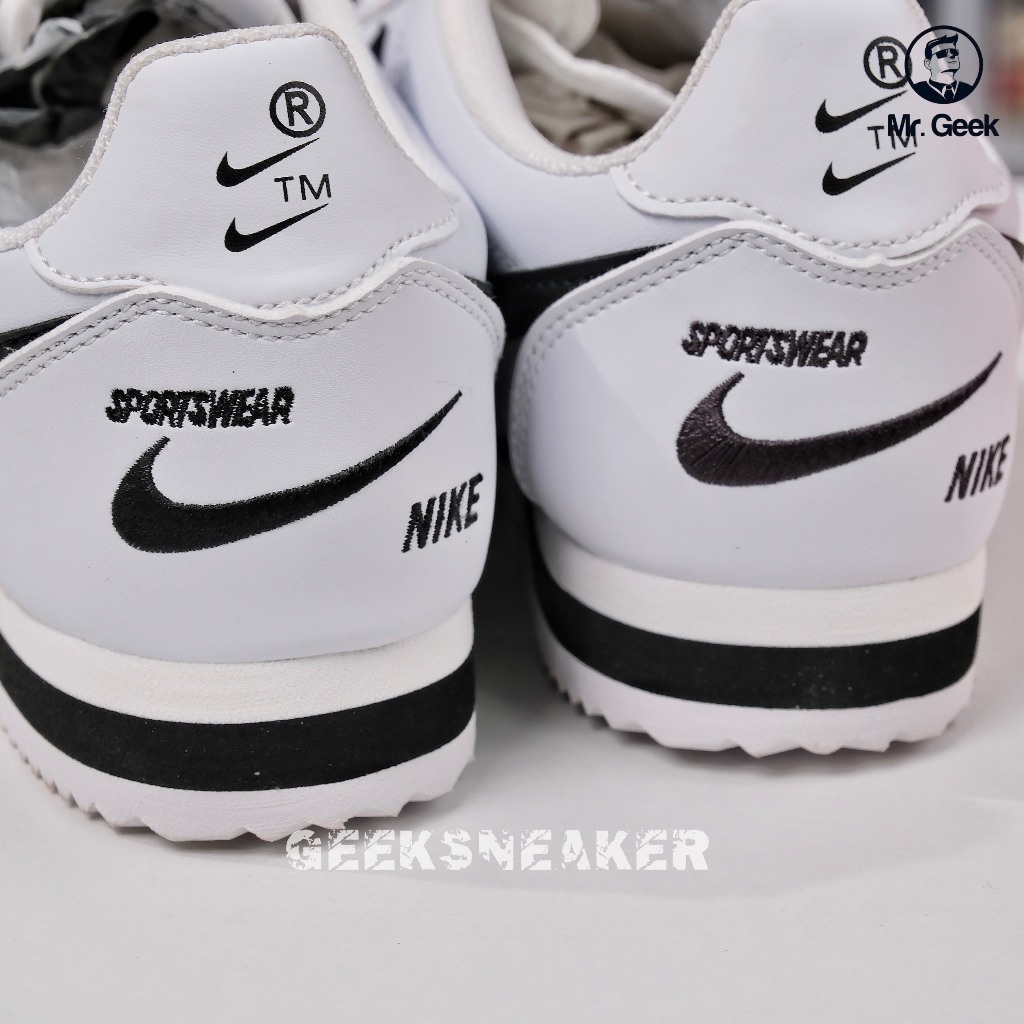 Giày Sneaker cổ thấp Nk Cortez Black White -904764-102