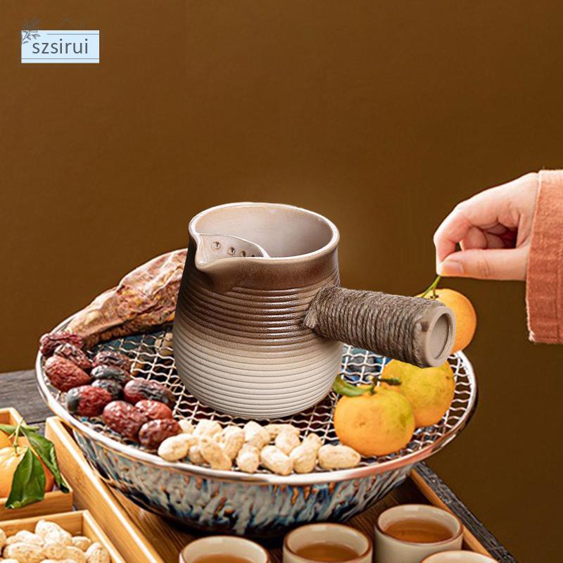 Ấm Trà Bằng Sứ Có Tay Cầm Tiện Dụng Cho Gia Đình / Khách Sạn