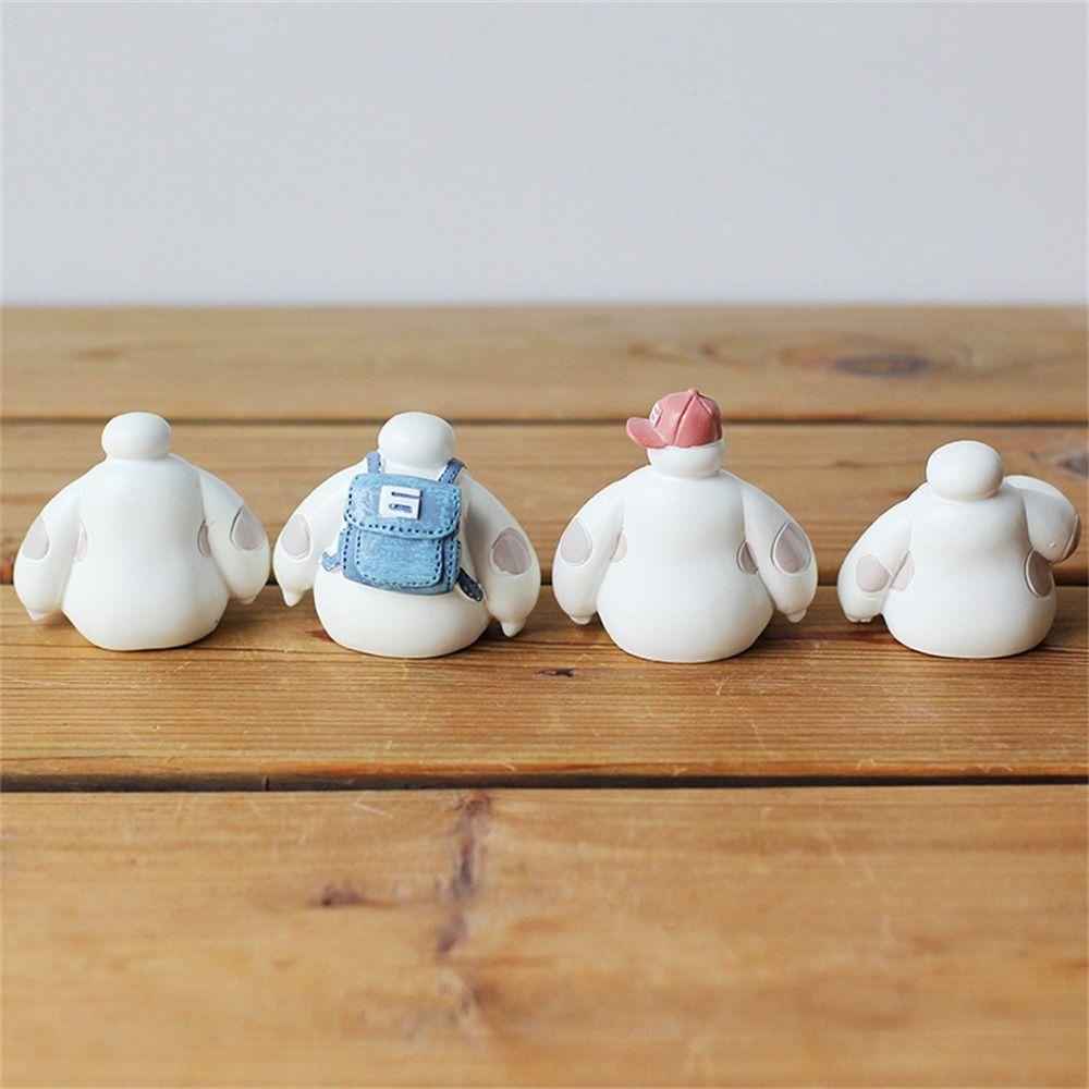 Mmluck baymax Đồ Chơi Mô Hình robot big hero Hoạt Hình Thủ Công Trang Trí Xe Hơi
