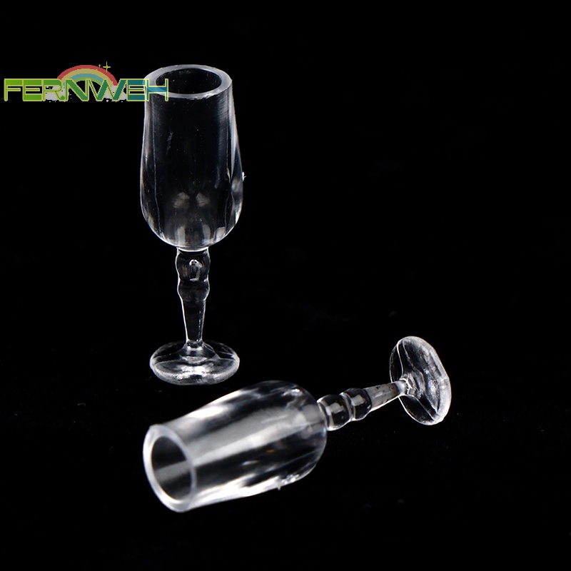 Set 6 Ly Thủy Tinh Uống Rượu Vang Đỏ Cho Nhà Búp Bê