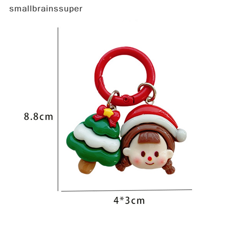 Smallbrainssuper Móc Khóa Hình Búp Bê Ông Già Noel Hoạt Hình Dễ Thương Dùng Làm Quà Tặng Giáng Sinh sbs