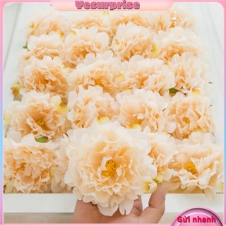 Yesurprise Hoa Mẫu Đơn Giả Bằng Lụa Trang Trí Nền Đám Cưới