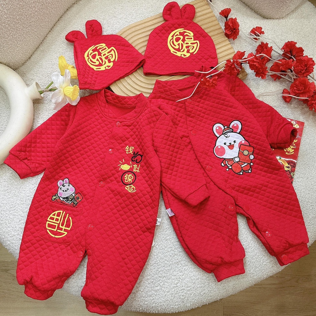 Quần áo trẻ em bộ body dài tay bodysuit áo liền quần bộ đồ liền thân cho bé trai bé gái M5.12.23-5