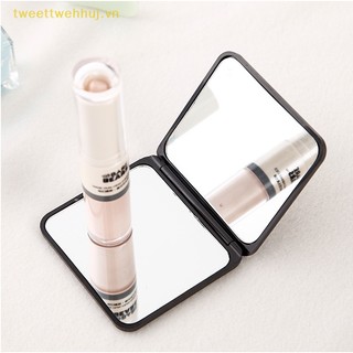 Gương Trang Điểm Cầm Tay mini Hình Vuông Gấp Gọn Tiện Dụng vn