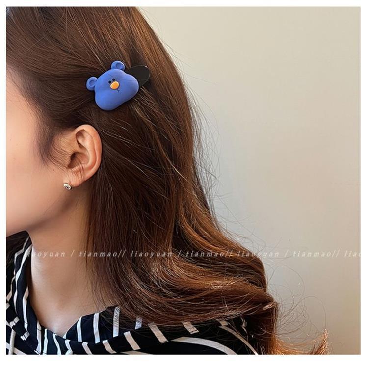 Kẹp Tóc Màu Sắc Ngọt Ngào Hình Chú Gấu Dễ Thương Cho Nữ