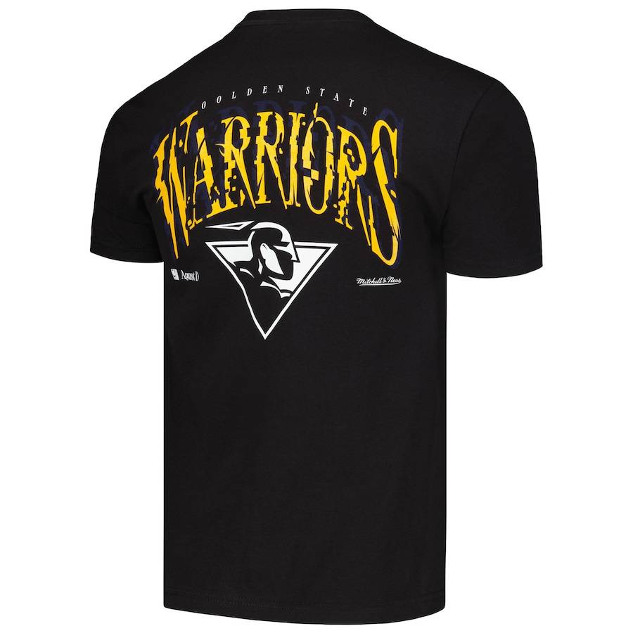 Áo Thun Thể Thao Tay Ngắn jersey 2024 Phiên Bản Người Hâm Mộ nba Gold state warriors black Supa x nba