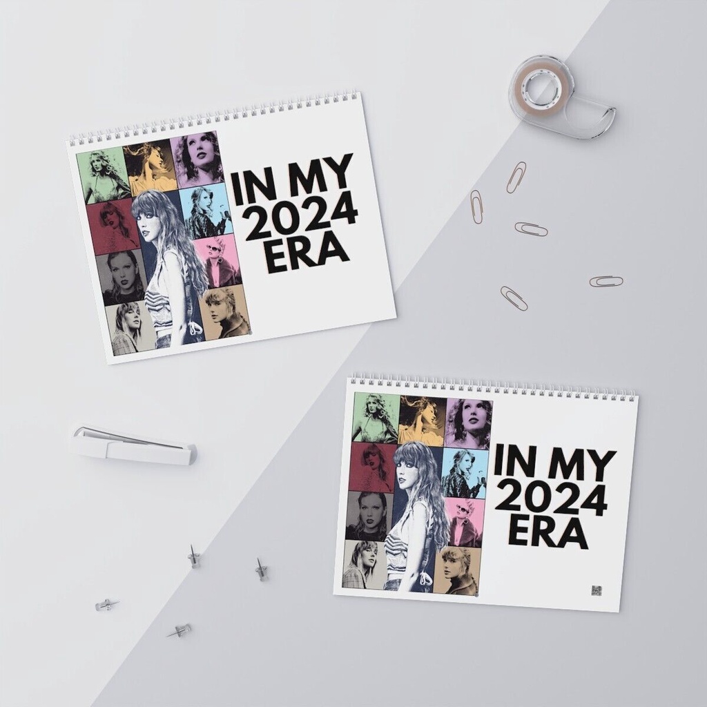 Taylor Swift Wall, Desk Calendar, Flat/Planner Style ERAS Tour 2024 Calendar