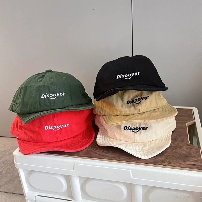 Mũ Lưỡi Trai Vải cotton Che Nắng Thêu Chữ Dễ Thương Cho Bé