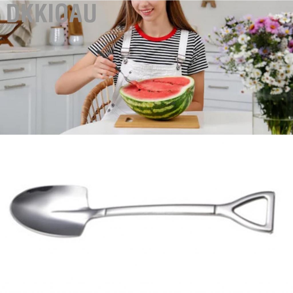 Dkkioau Shovel Ice Cream Spoon  Portable Rust Proof Stainless Steel for Outdoor