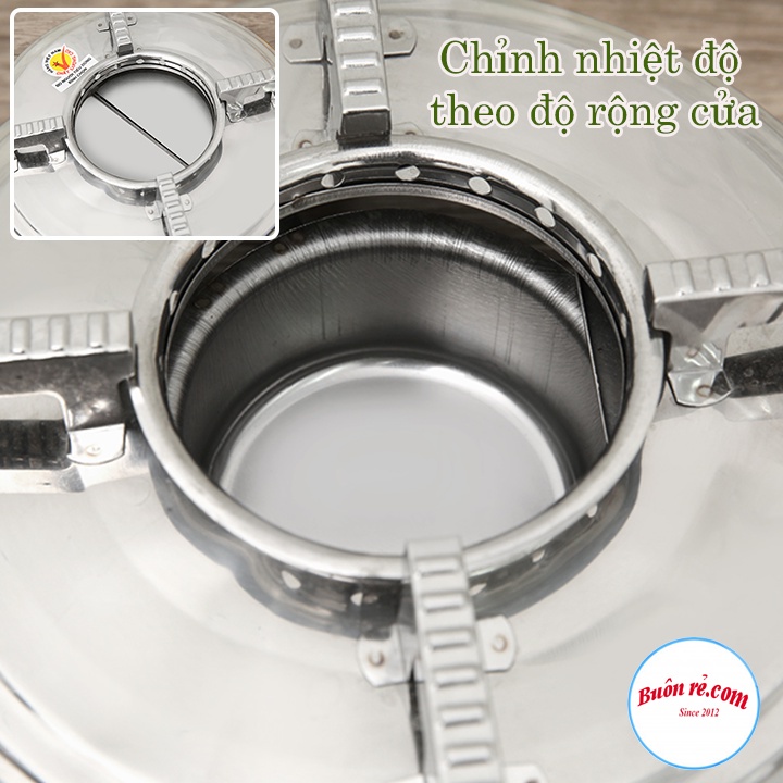 Bếp Cồn Khô Inox Mini Du Lịch Tiện Lợi - Bếp cồn lẩu nướng nhỏ gọn dễ dàng mang đi dã ngoại