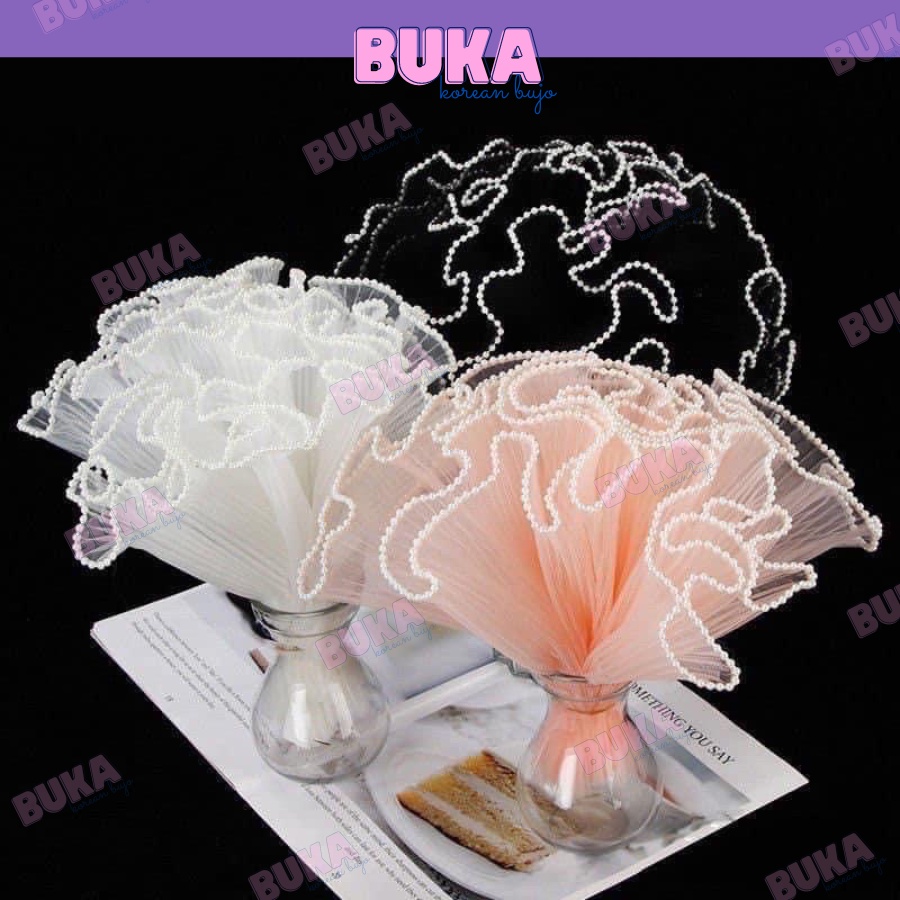 Giấy Voan gói hoa cuộn, trang trí bó hoa tươi, bó hoa kẽm nhung Buka