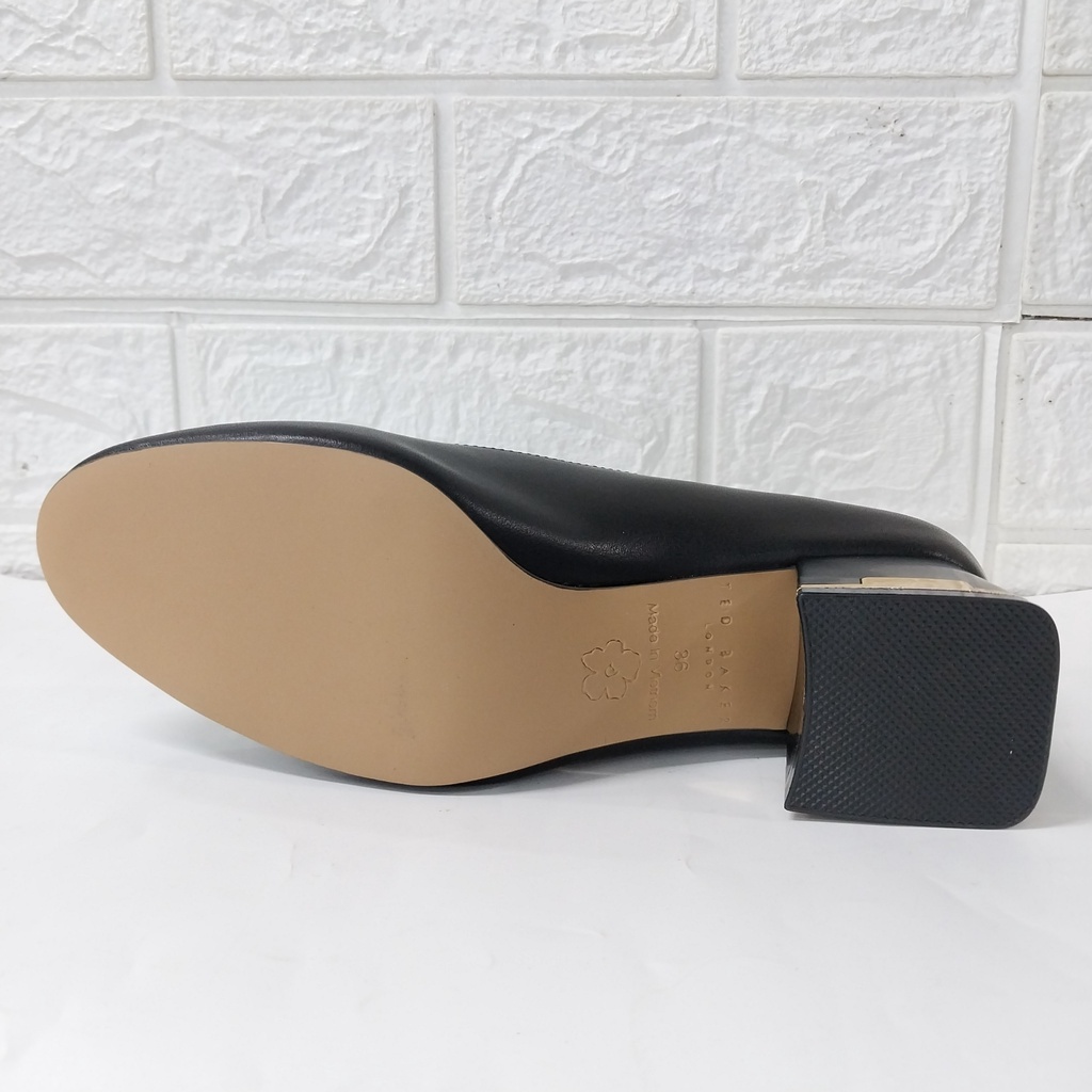 [Có sẵn] [Rẻ vô địch] [Giá hủy diệt] [Ảnh thật] Giày TED BAKER mũi tròn, gót trụ 3cm