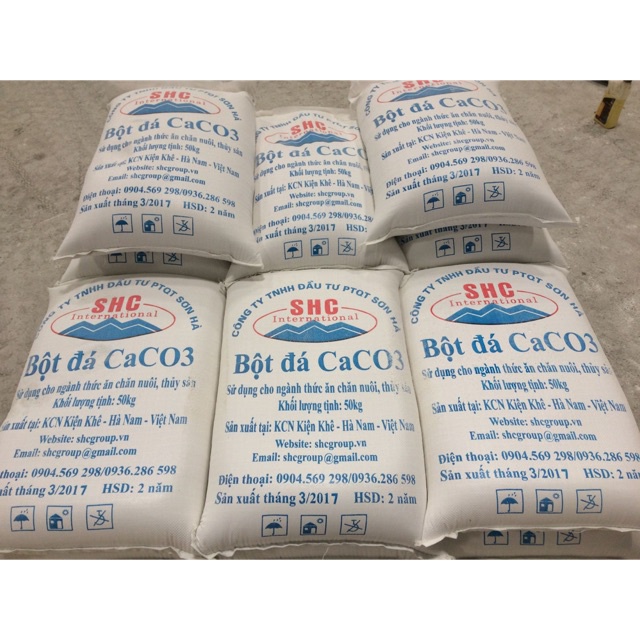 (Bao 25kg - 5k/kg) Bột đá CaCO3 1kg