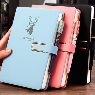 A5 Notebook Da Mềm 160 / 360 Trang Retro Notebook Cho Chương Trình Nghị Sự Bàn Làm Việc Kinh Doanh Văn Phòng Phẩm Đồ Dùng Học Tập