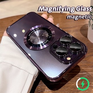 Mới Ốp Điện Thoại PC Nam Châm Mạ Điện Chống Rơi Cho iPhone 11 12 Pro Max