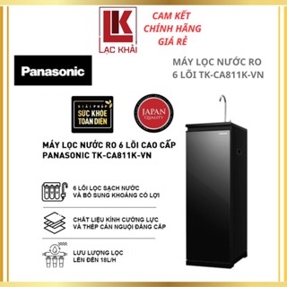 [Shopee - Lắp đặt 0Đ HN HCM] Máy lọc nước RO 6 lõi Panasonic TK-CA811K-VN, kính đen cường lực - Chính hãng