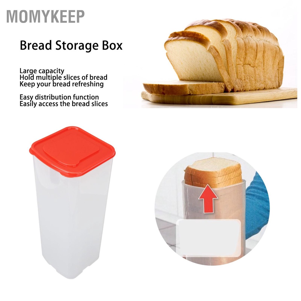 MOMYKEEP Hộp bảo quản bánh mì Giữ làm mới Dung tích lớn niêm phong hoà