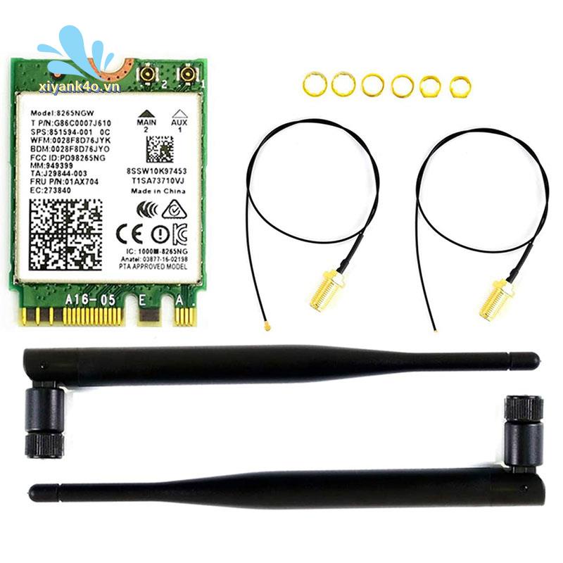 INTEL Mô Đun NIC Không Dây Kết Nối WiFi Và Bluetooth 4.2 Tương Thích Với Jetson Nano AC8265 2.4GHz /