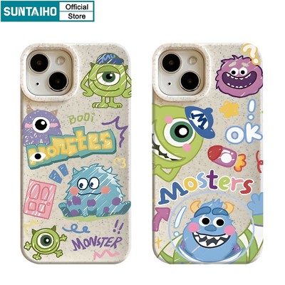 Suntaiho ốp lưng iphone ngầu Họa Tiết Quái Vật Mắt To Ốp Điện Thoại TPU Silicon Mềm Chống Sốc Cho Iphone 15 14 13 12 11 Pro Max IP 7 8 Plus Iphon X Xs XR Xs Max