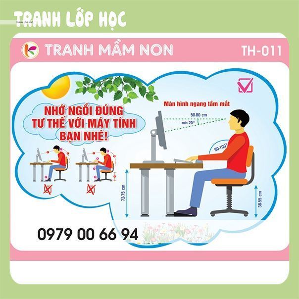 Tranh decal TRANG TRÍ PHÒNG TIN HỌC -TH-011