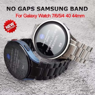 Có Thể Điều Chỉnh Nhanh Phù Hợp Không Khoảng Cách Ban Nhạc Cho Samsung Galaxy Watch FE 7 6 4 40 44mm Cổ Điển 47mm 43 42 46mm 5 Pro 45mm Thép Không Gỉ Kim Loại Cong Dây Đeo Cuối