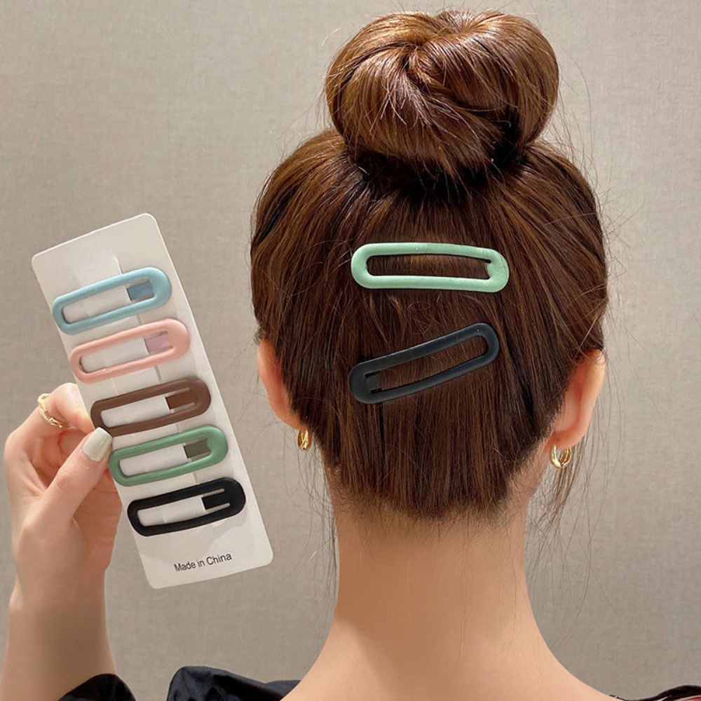 Oval Kẹp Tóc Mái Giả Hình Trái Tim Xinh Xắn Cho Nữ